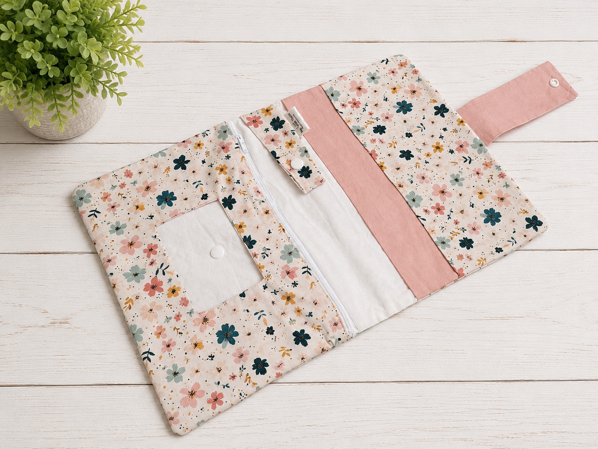 Pochette Portapannolini Fiori