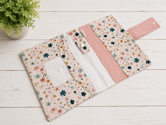 Pochette Portapannolini Fiori