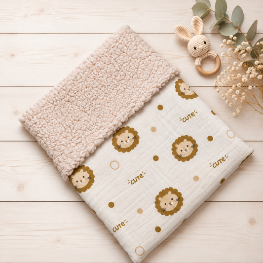 Copertina Invernale Lion personalizzata con nome