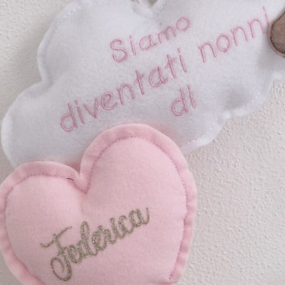 Fiocco Nascita Nonni Dolce Orsetto