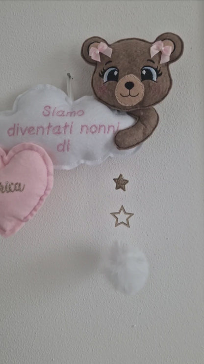 Fiocco Nascita Nonni Dolce Orsetto